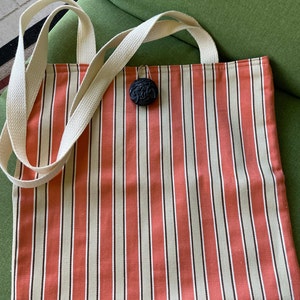 Striped Tote for Beach or Shopping