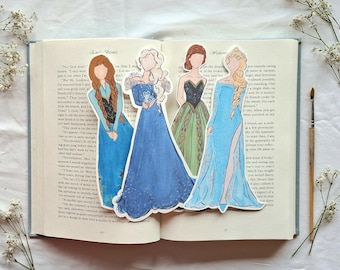 Frozen Lesezeichen | Gefrorene Prinzessin Buchliebhaber Geschenk | Zauberhaftes Lesezeichen Freund Geschenk | Frozen Kids Party Gastgeschenk für Bücherliebende Prinzessinen