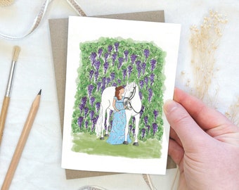 Bridgerton Birthday Card with Envelope, Bridgerton Card for Daughter Bridgerton Fan, Card for Her Birthday, Greeting Card for Daughter
