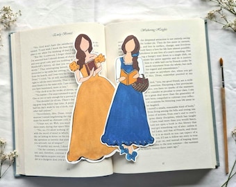 Belle Princess Lesezeichen 2er-Set oder einzeln | Die Schöne und das Biest Lesezeichen | Belle Die Schöne und das Biest Geburtstagsgeschenk | Lesezeichen Belle