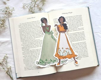 Prinzessin Tiana Lesezeichen | Prinzessin und der Frosch Lesezeichen | Prinzessin Tiana Geburtstag Geschenkidee für junges Mädchen | Prinzessin Tiana Gastgeschenk