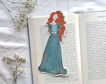 Prinzessin Merida Lesezeichen Will o' the Wisp | Scottish Princess Page Marker für Frauen | Brave Merida inspiriertes Prinzessin Lesezeichen für Mädchen