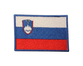 Slovenia National Flag Embroidered Iron On//Sew On Patch Badge For Jeans etc