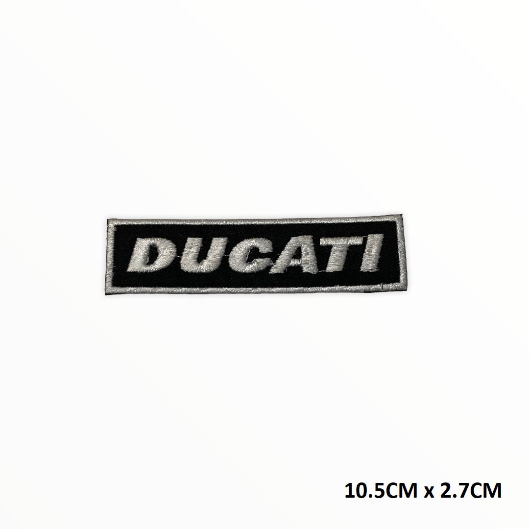DUCATI CORSE MOTORCYCLE BIKER RACING BADGE SPORT Embroidered Patch Iron Sew Logo 