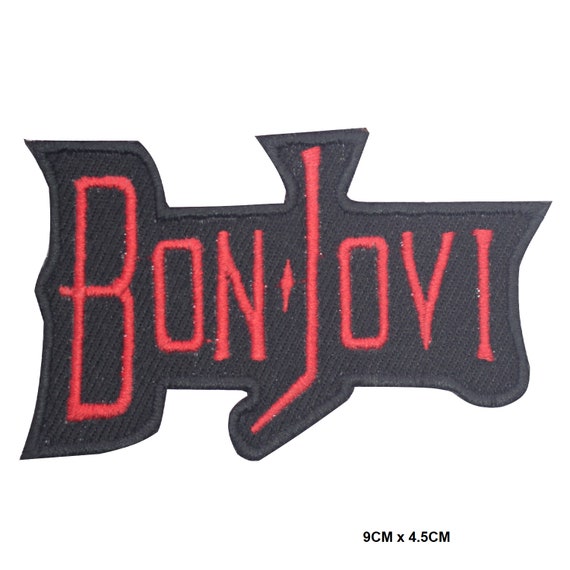 Bon Jovi Patch Music Band Embroidered Iron On Sew On Patch Etsy