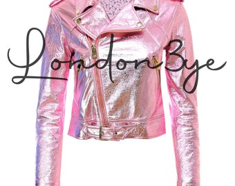 pink shiny jacket