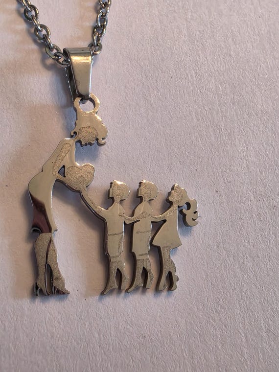 Mother Child Pendant Vintage