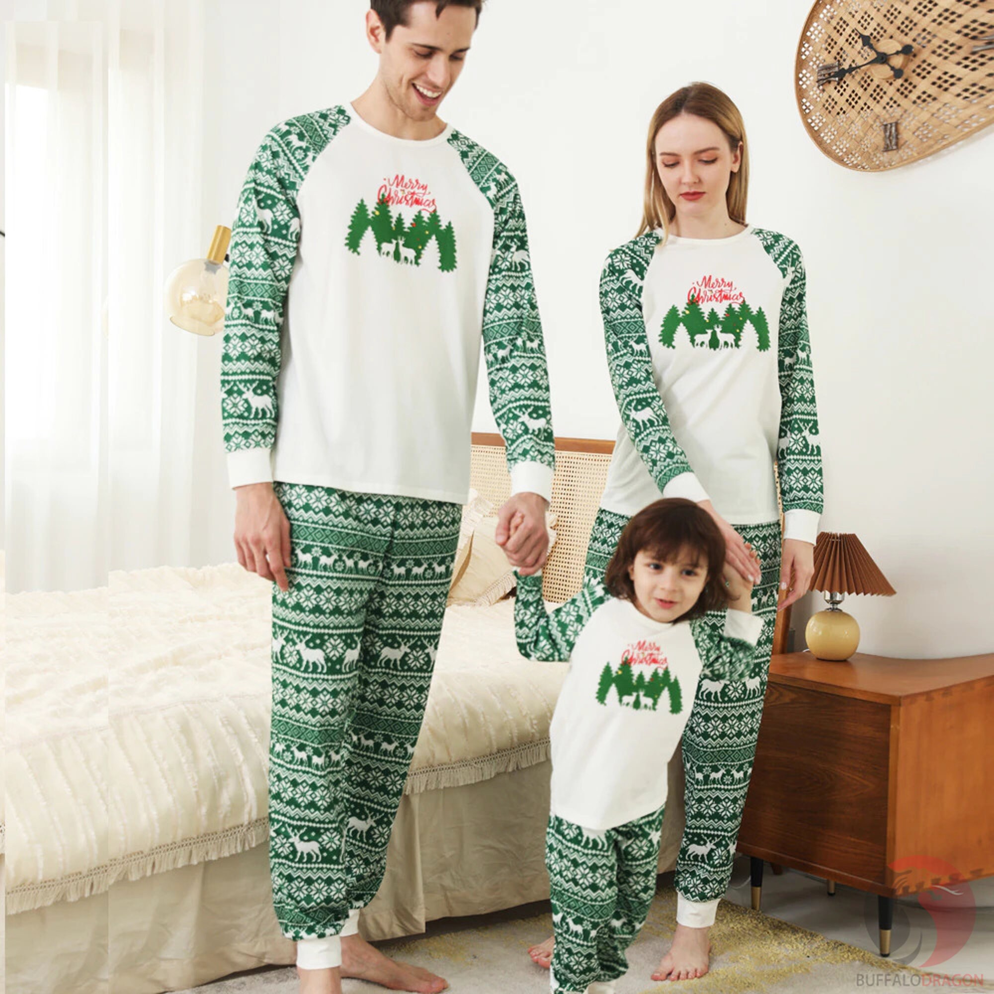 Sleepwear Christmas Family Matching 