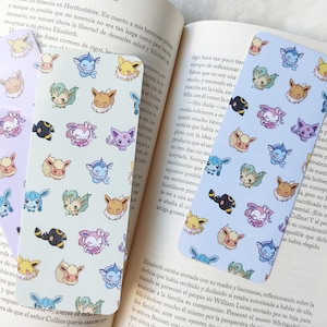 Eeveelutions Bookmark - Eevee - Umbreon - Espeon - Vaporeon - Sylveon - Leafeon - Glaceon - Flareon - Jolteon