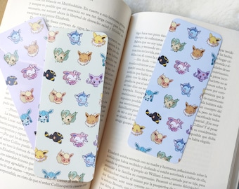 Marcapáginas Eeveelutions - Eevee - Umbreon - Espeon - Vaporeon - Sylveon - Leafeon - Glaceon - Flareon - Jolteon