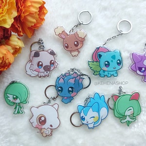 Porte-clés - Ivysaur - Misdreavus - Cubone - Buneary - Pachirisu - Gardevoir - Kirlia - Toxel - Rockruff