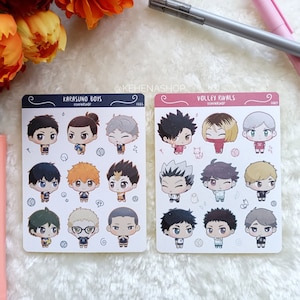Karasuno Boys & Volley Rivals Sticker Sheets