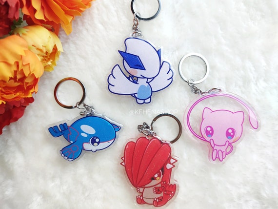 キーホルダー - ミュウ - カイオーガ - グラードン - ルギア - Etsy 日本