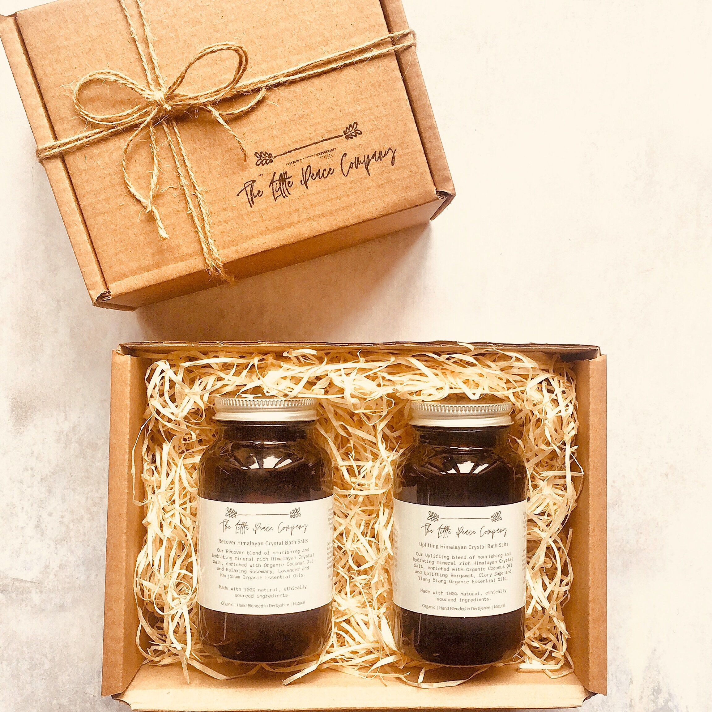 Organic Himalayan Bath Salts Gift Box Relaxing Gift Pick me up Gift