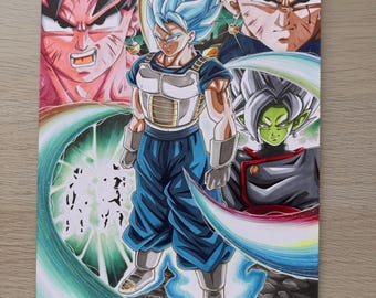 ¡Fusión Potara! (Diseño original hecho a mano)