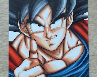 The Saiyan raised on earth! (Disegno originale  fatto a mano)