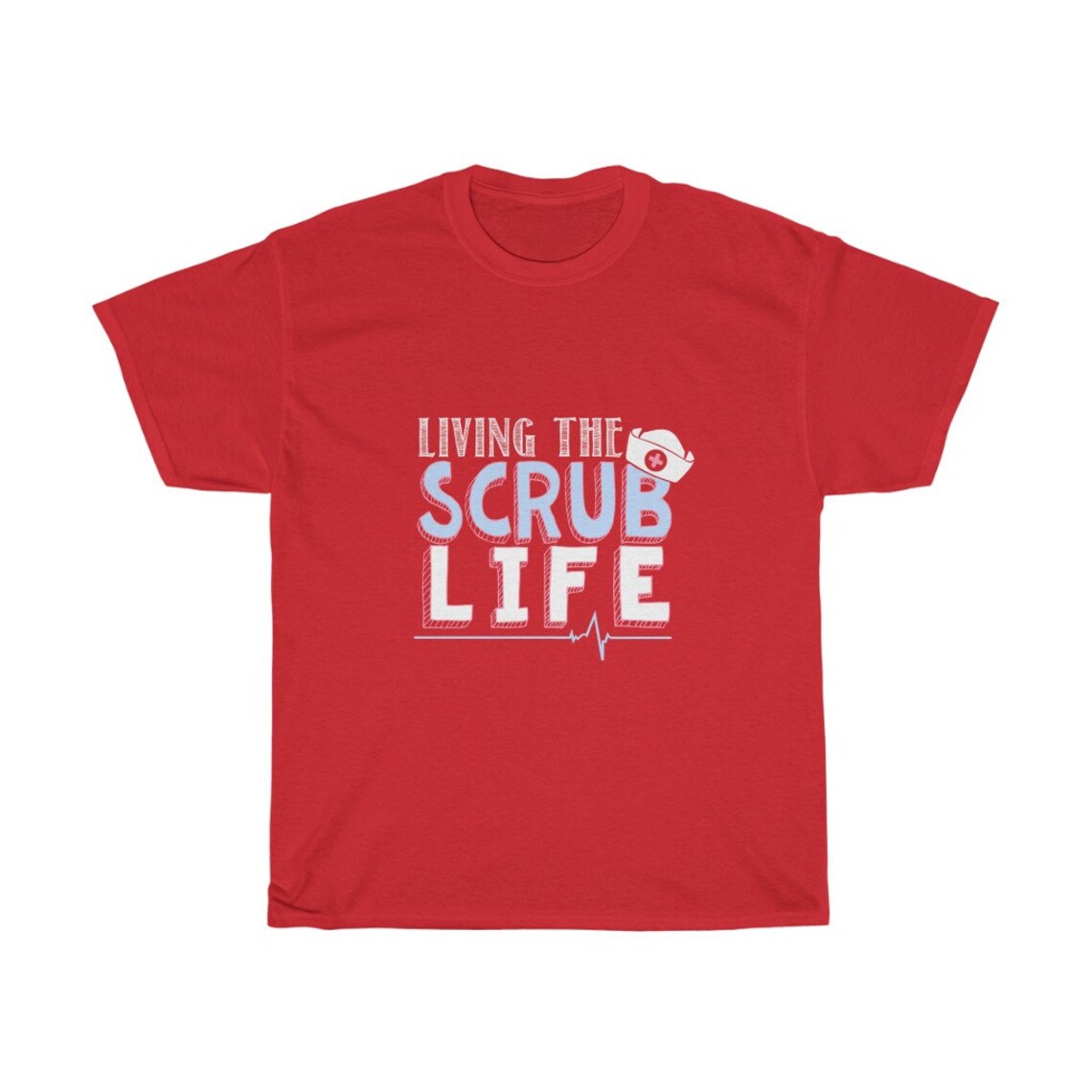 Living The Scrub Life T-shirt Nurse Shirt Scrub Shirt Scrub - Etsy France