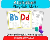Alphabet Playdoh Mats: Letter Practice (Digital Download)
