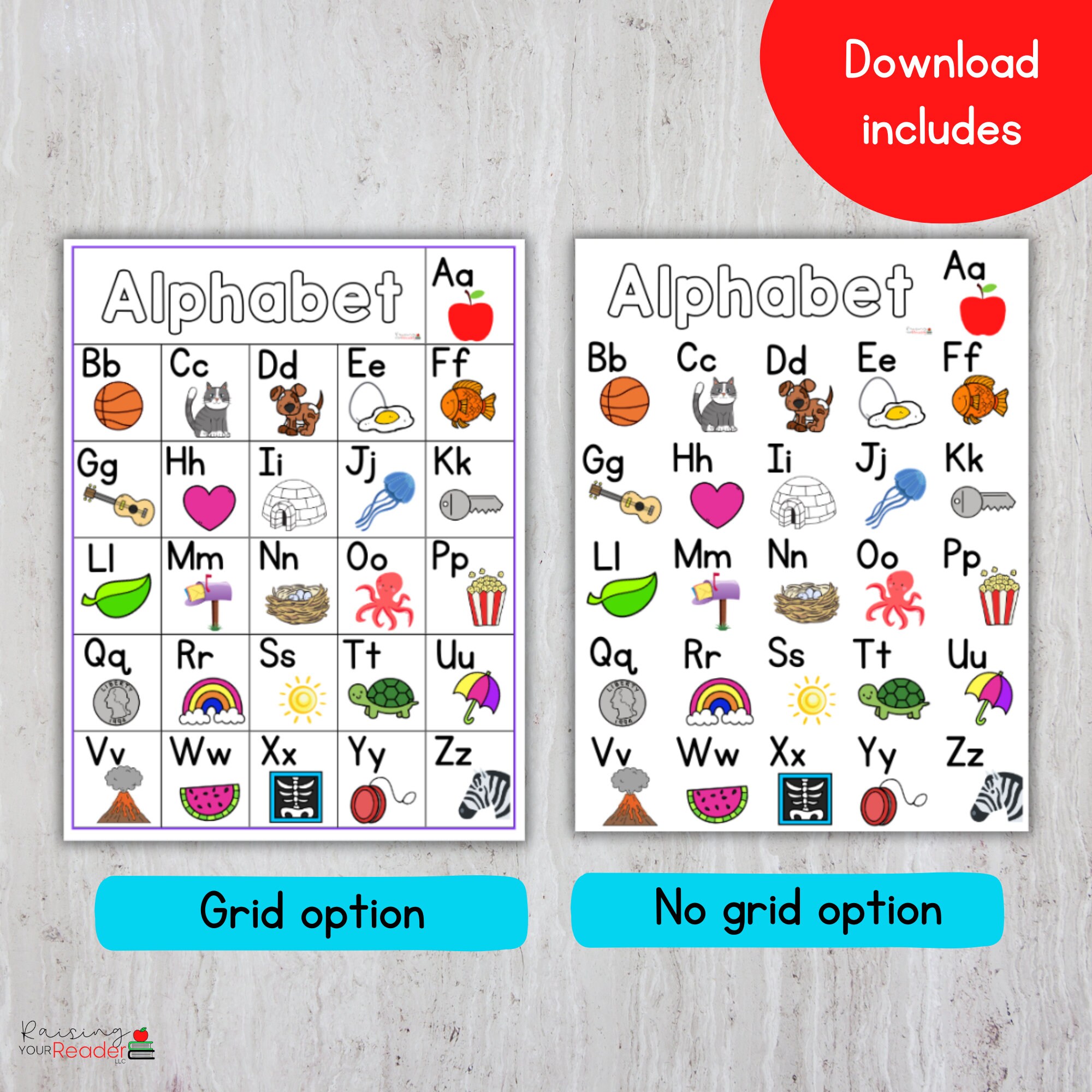 Alphabet Chart: Letter Activity for Toddlers (digital Download) - Etsy