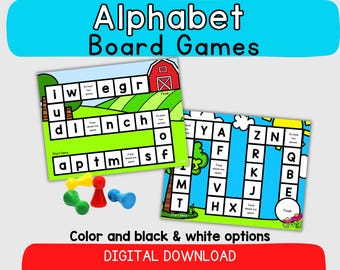 Juego de mesa del alfabeto