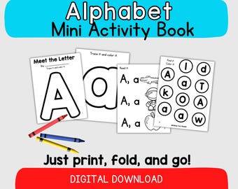 Mini libro de actividades del alfabeto