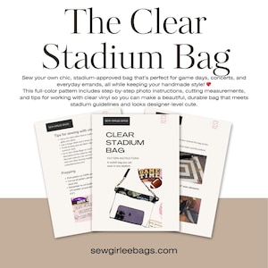 Clear Stadium Bag Pattern