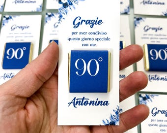 Cioccolatino con segnalibro, segnaposto