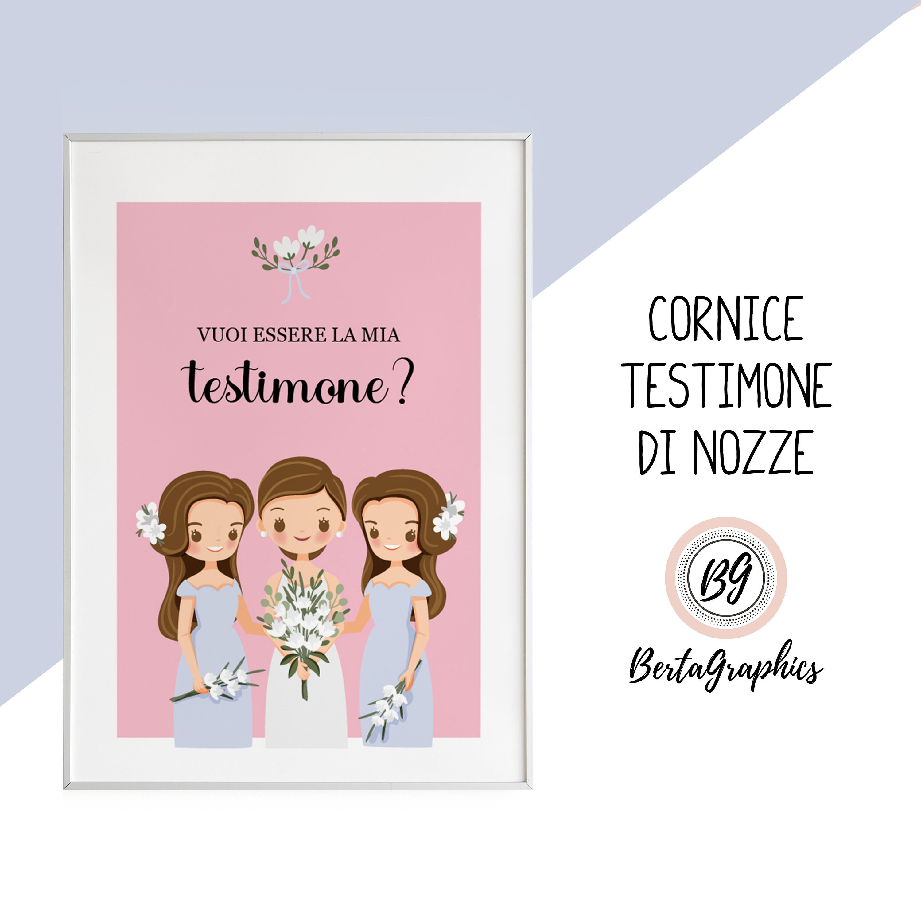 Set Richiesta Testimone Di Nozze | Biglietto Con Portachiavi E Cuore Di Quarzo Rosa | Fiori Secchi E Fiocco | Vuoi Essere La Mia Damigella?