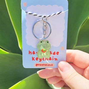 Strawberry Frog Keychain