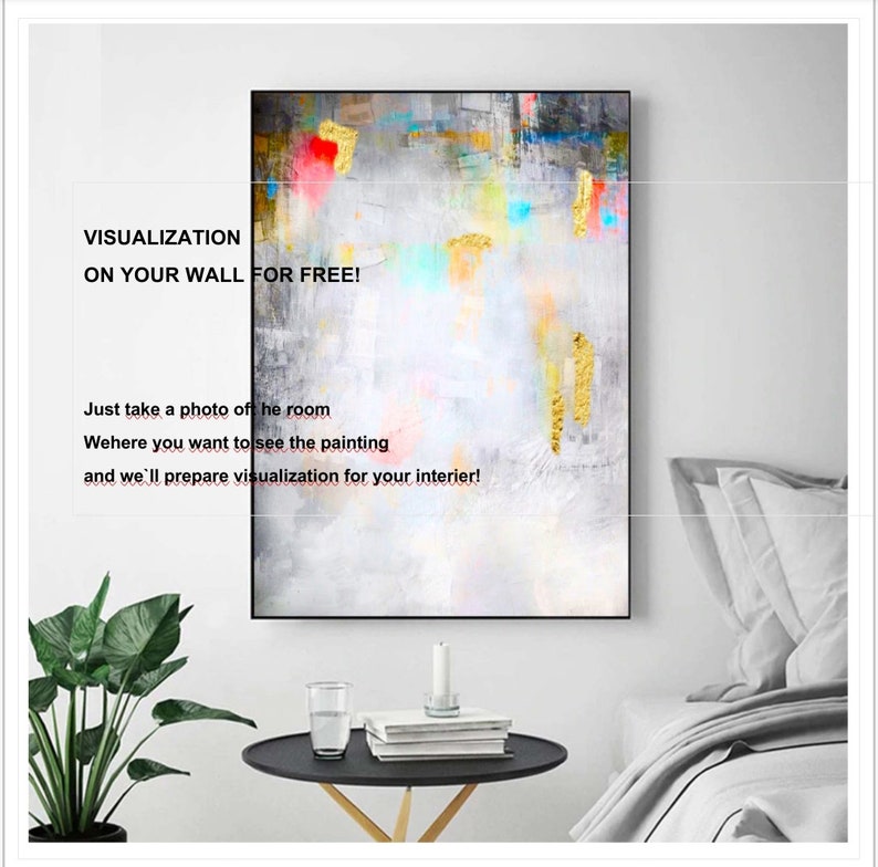 Modern Art Paintings for Officeoriginal Minimal Artworkextra Etsy