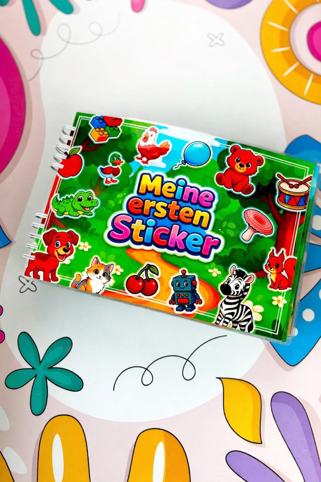 Wiederverwendbares Stickerbuch Für Kinder | Meine Ersten Sticker ...