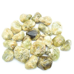 Burattato Grossularia Granat 100% NATÜRLICH, HARTE STEINE, Natürliche Kristalle, Burattate Steine Sammlermineralien, Natürliche Kristalle Bild 2