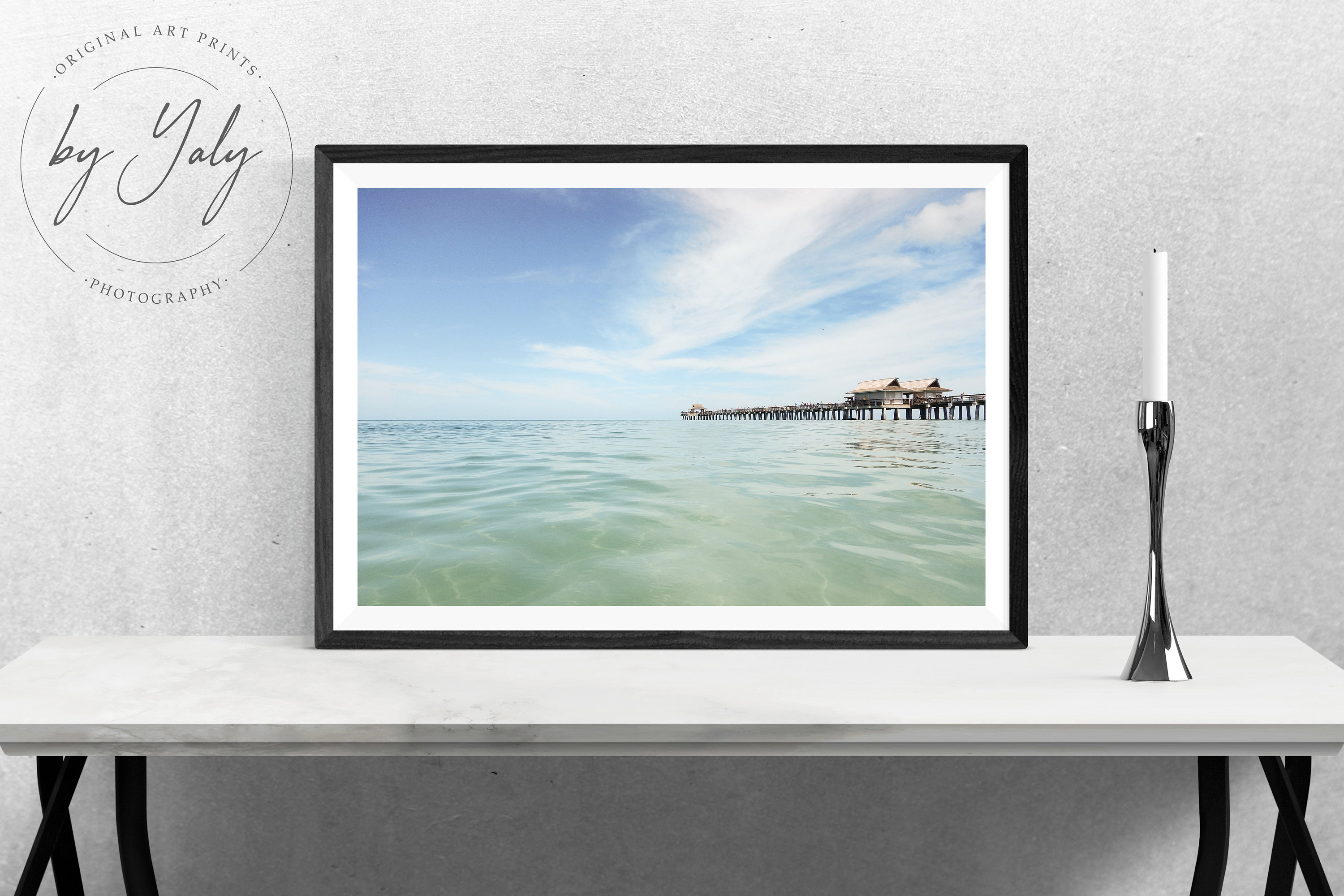 Naples Pier Wall Art, Naples Beach Printable, Beach Photography Print, Coastal Print, Nautical
