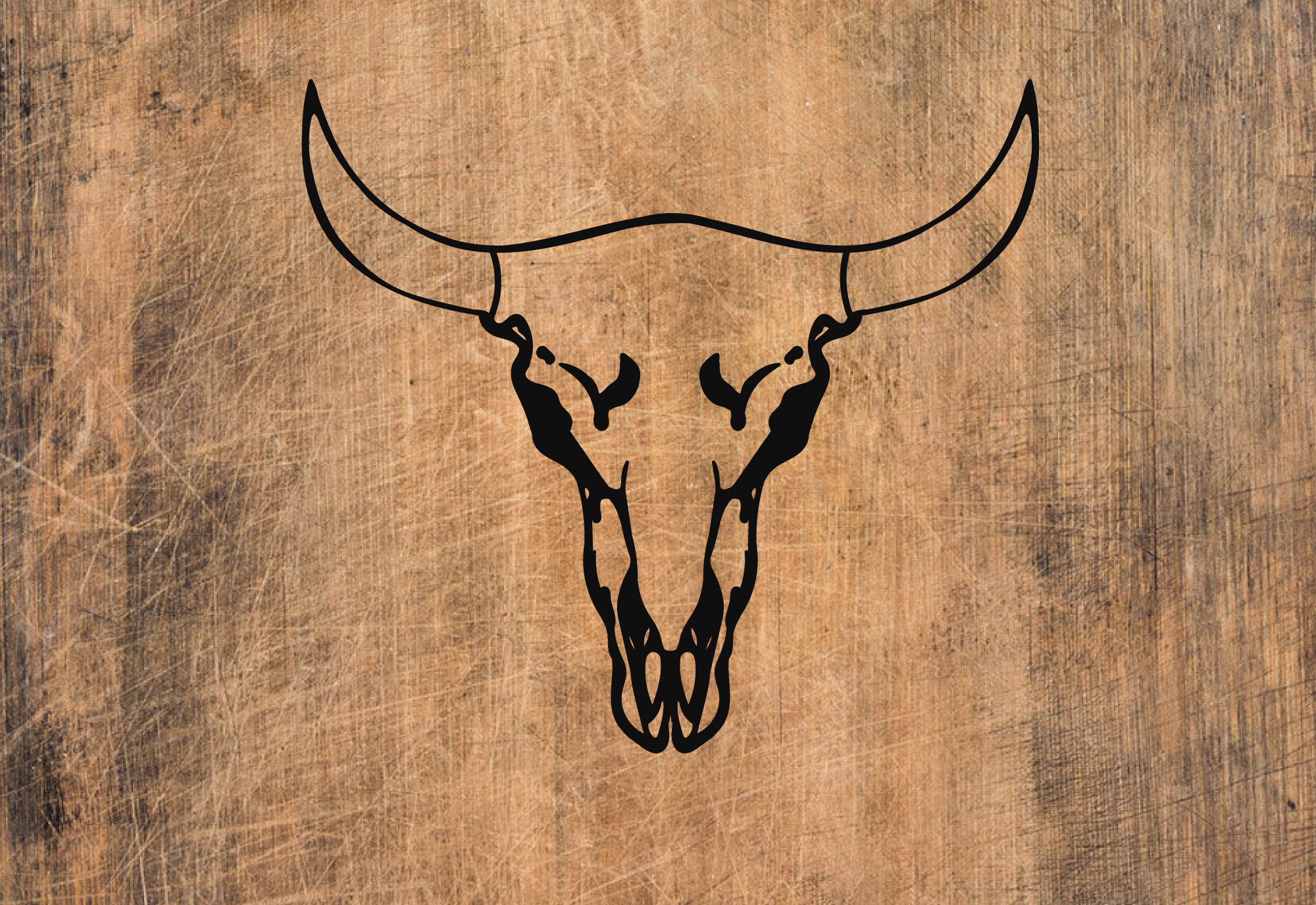 Simple Cow Skull SVG Cow Skull svg file cut file Boho skull | Etsy