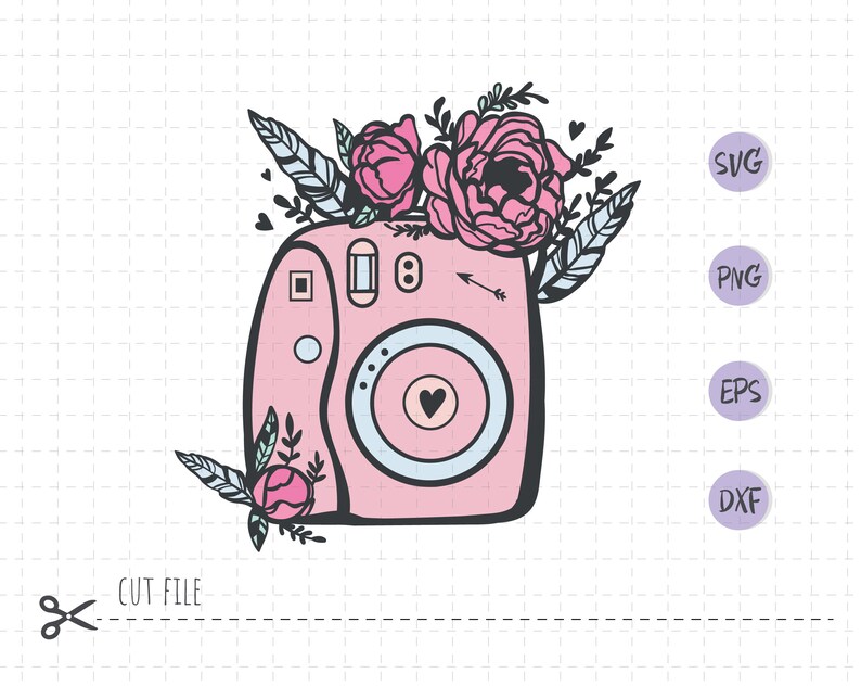 Download Camera In Svg Momentum Camera Svg Camera Floral Photographer Cut File Clip Art Image Files Embellishments Shantived Com