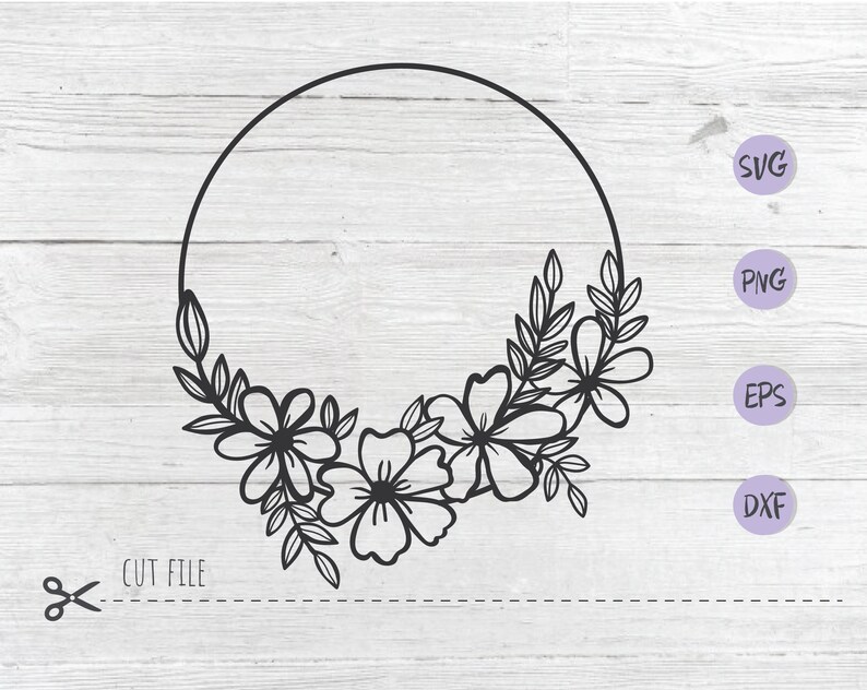 Free Free 311 Wildflower Wreath Svg Free SVG PNG EPS DXF File