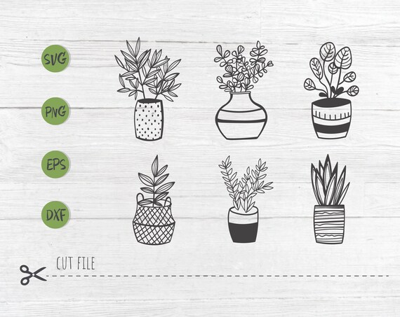 Download Plants In Svgflower Gardening Garden Svg Files For Cricut Etsy