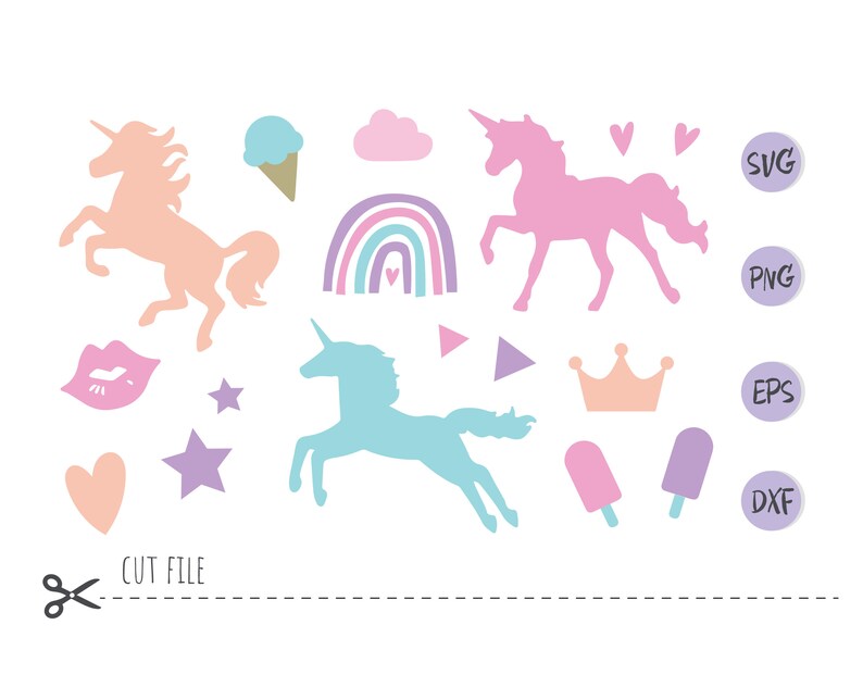 Download Unicorn Svg Unicorn monogram Svg / Cut File /Cute Kawaii ...
