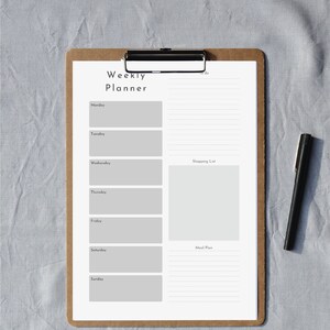 Minimal Printable Planner Bundle Download Daily Planner Printable Weekly Planner Digital Monthly Planner Page Printable Planner Daily Weekly