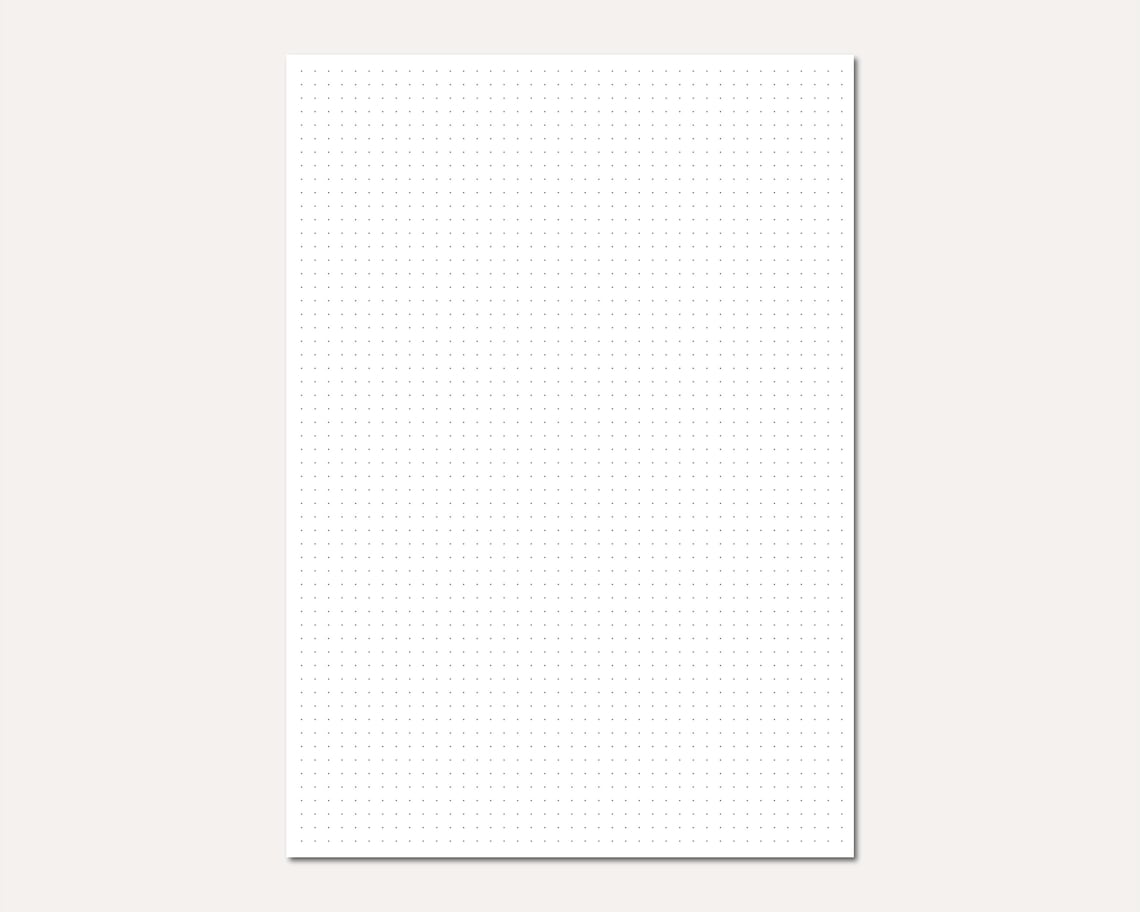 Dotted Ruled Page Dot Grid Printable A4 PNG Dotted Page Printables PDF Printable Dotted ...