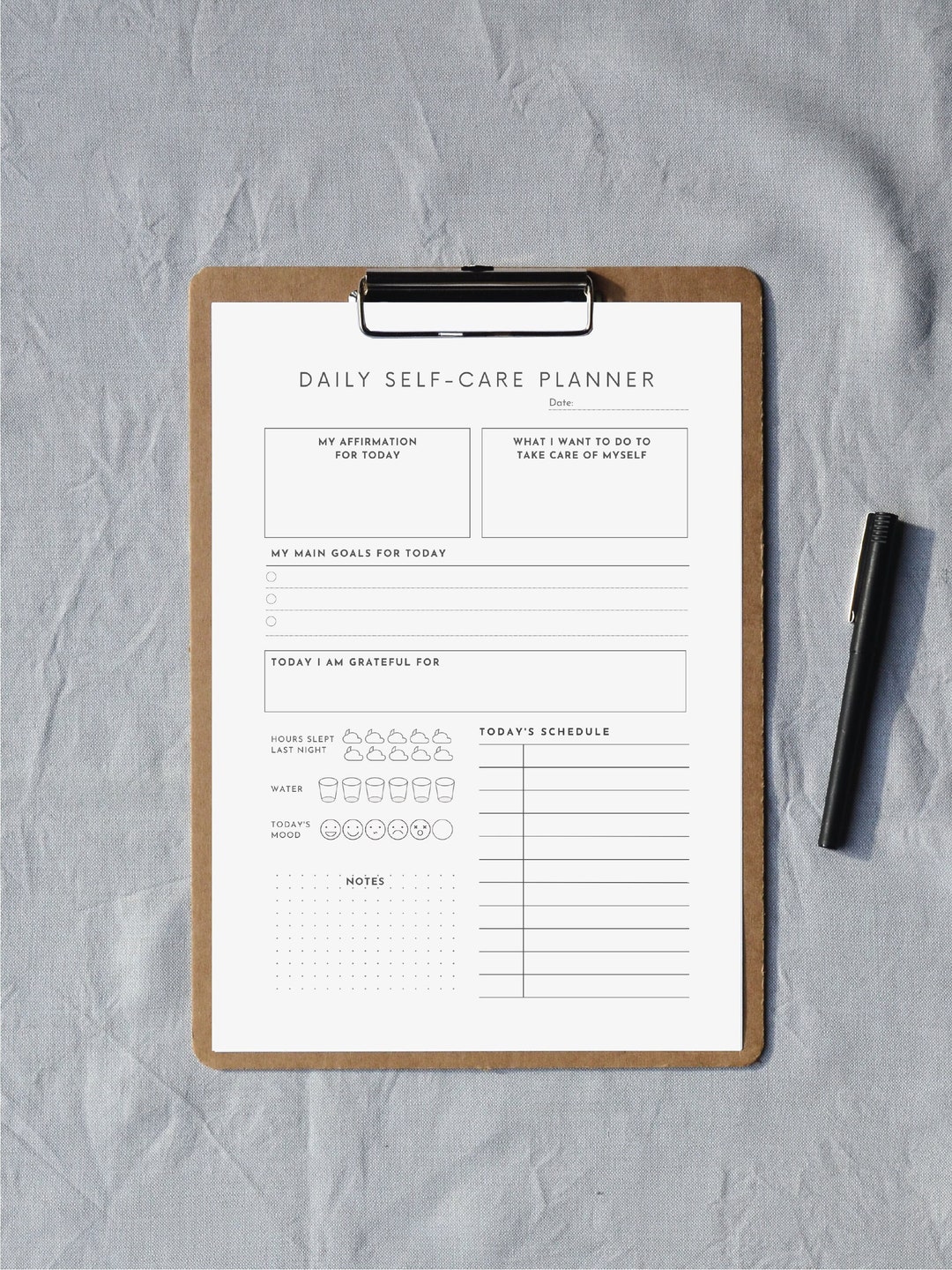 Self Care Planners Printable Gratitude Journal Pages Digital ...