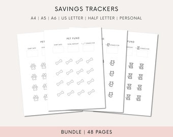 Pet Budget Tracker Printable Savings For Pet Fund Digital Budget Tracker Printable Pet Fund Tracker For Vet Savings Planner Printable Budget