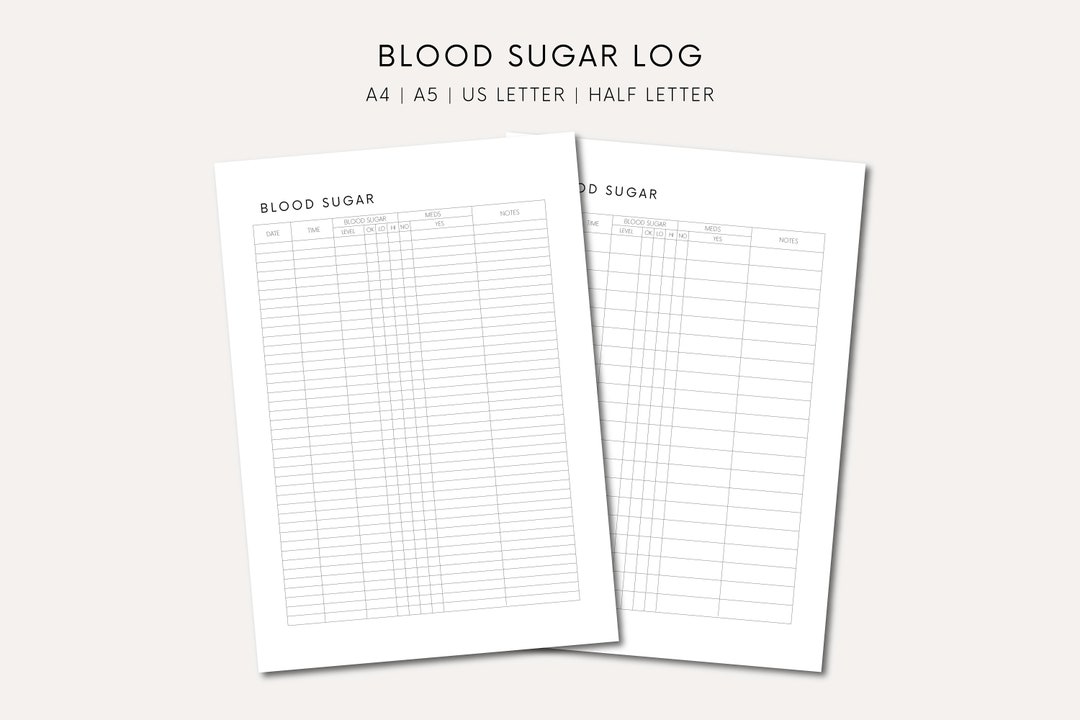 Blood Sugar Log Printable Blood Sugar Tracker Editable Printable Blood Blood Sugar Log Printable Blood Sugar Tracker Editable Printable Blood