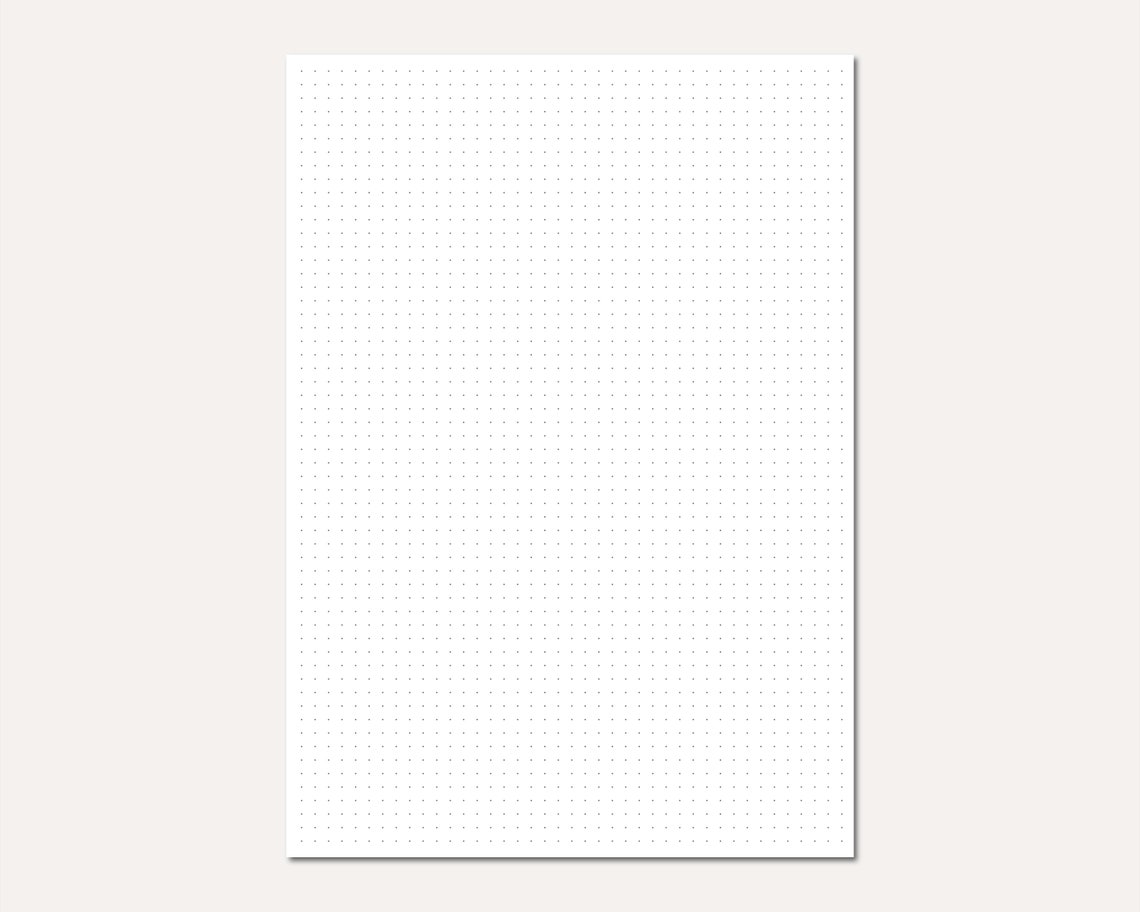 A4 Dot Grid Printable PNG Planner Insert Dot Grid Printables Dotted ...