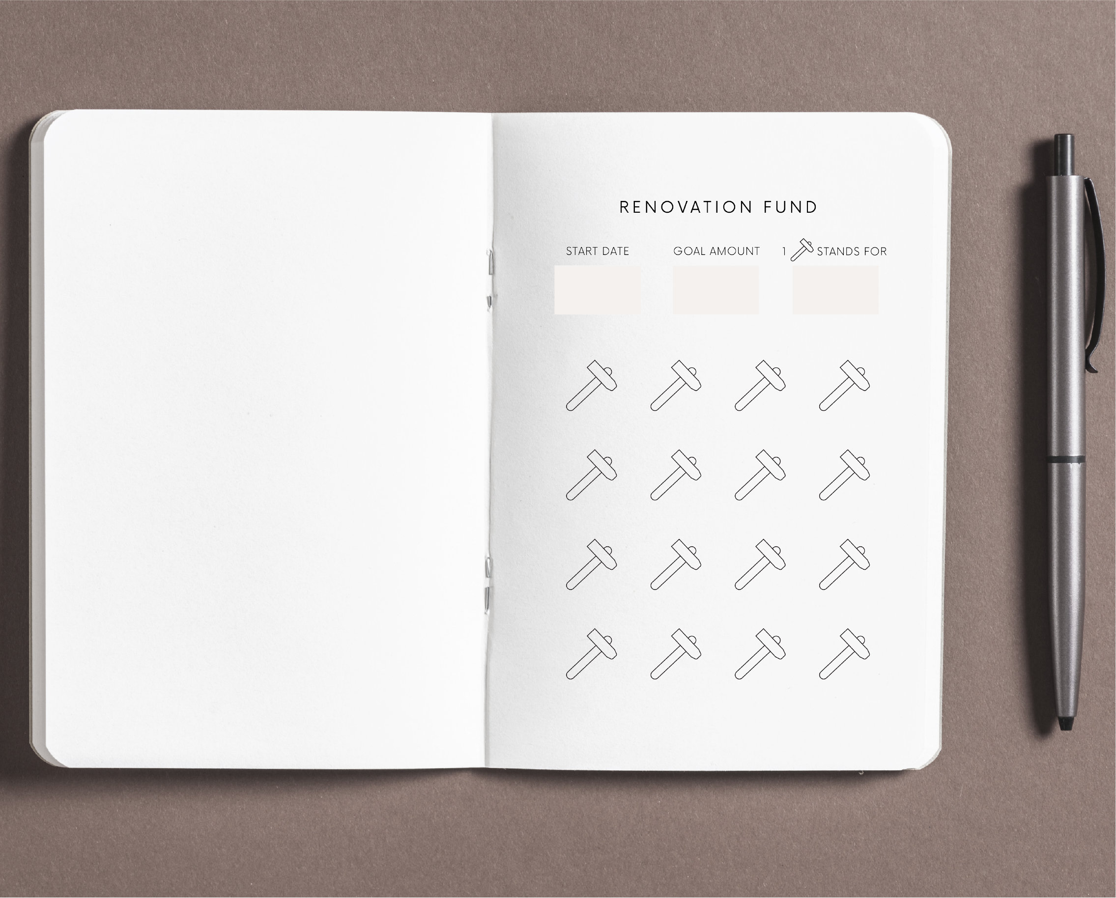 Renovation Fund Tracker Printable House Fund Tracker for Renovation Budget Printable ...