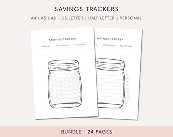 Spartracker zum Ausdrucken Download Spar-Tracker A6 Spartracker Digitale Sparen Challenge Druckbarer Finanzplaner Ausgaben Druckbar Sparen