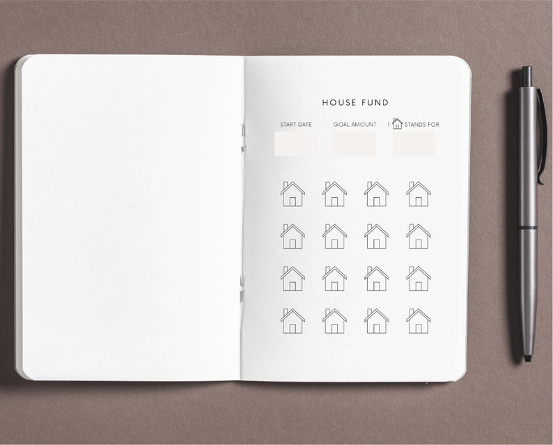 Digital House Fund Tracker Printable for Renovation Money Download ...