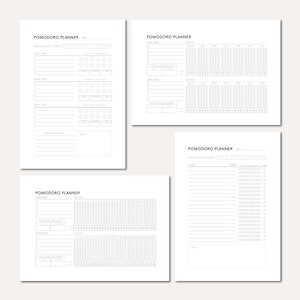 Printable Pomodoro Method Download Pomodoro Bundle Digital Pomodoro Planner For Productivity Printable Planner Bundle Pomodoro Technique