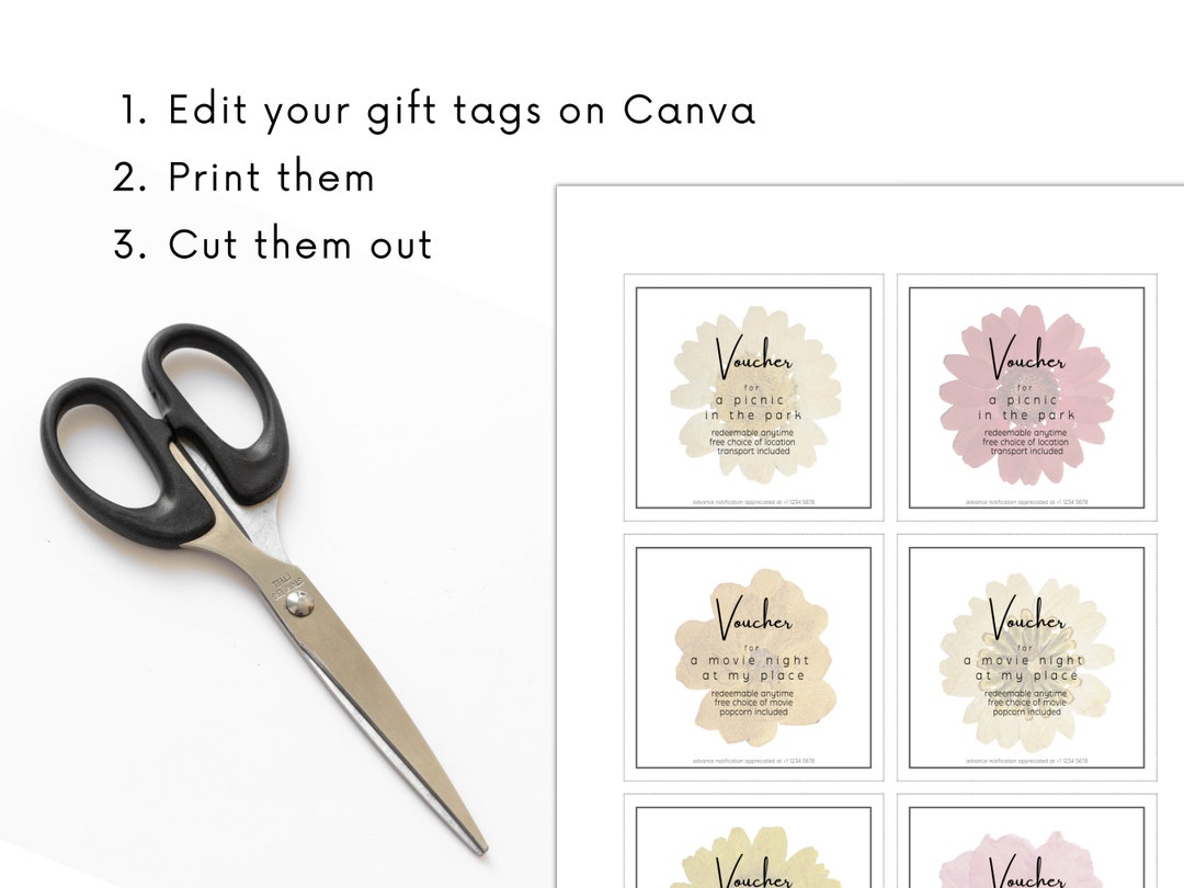 Edit Gift Card Canva Template Voucher for Wedding Gift Card Etsy