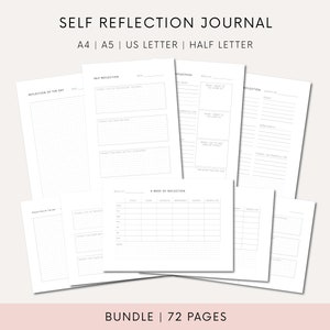 Journal de réflexion à imprimer : Télécharger Une semaine de réflexion : pages de réflexion quotidiennes à imprimer pour votre journal de réflexion